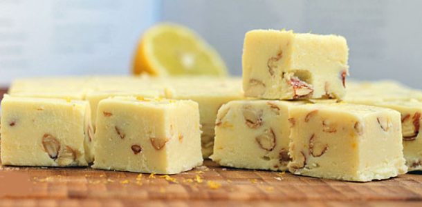 Fudge de Limão Siciliano e Amêndoas