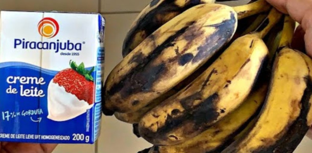 Tem banana velha em casa Não jogue fora! Fiquei passada quando misturei